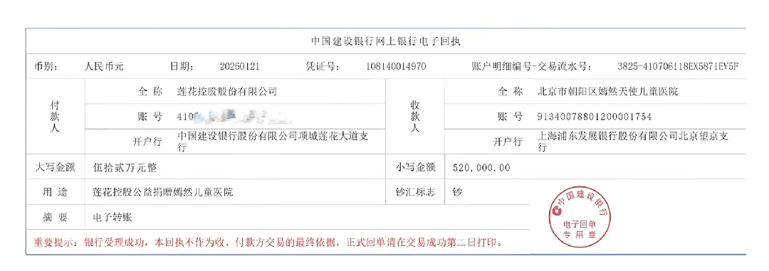 莲花味精默默捐出52万元我们始终相信，每一份善意都能汇聚成光！ 