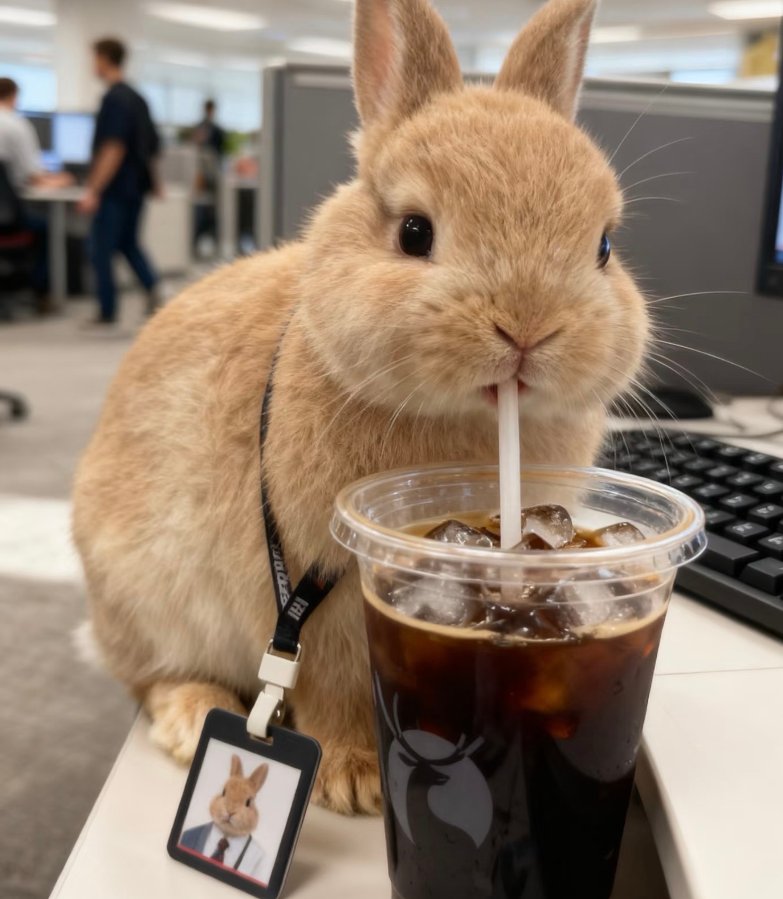 这下谁还能分清谁是奶茶小兔 