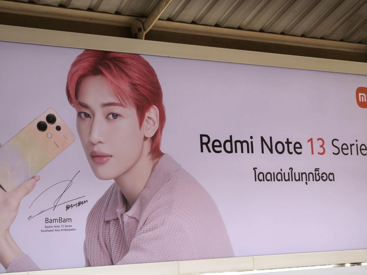 Redmi手机在东南亚也有不少用户和粉丝，Redmi Note 13系列在泰国也