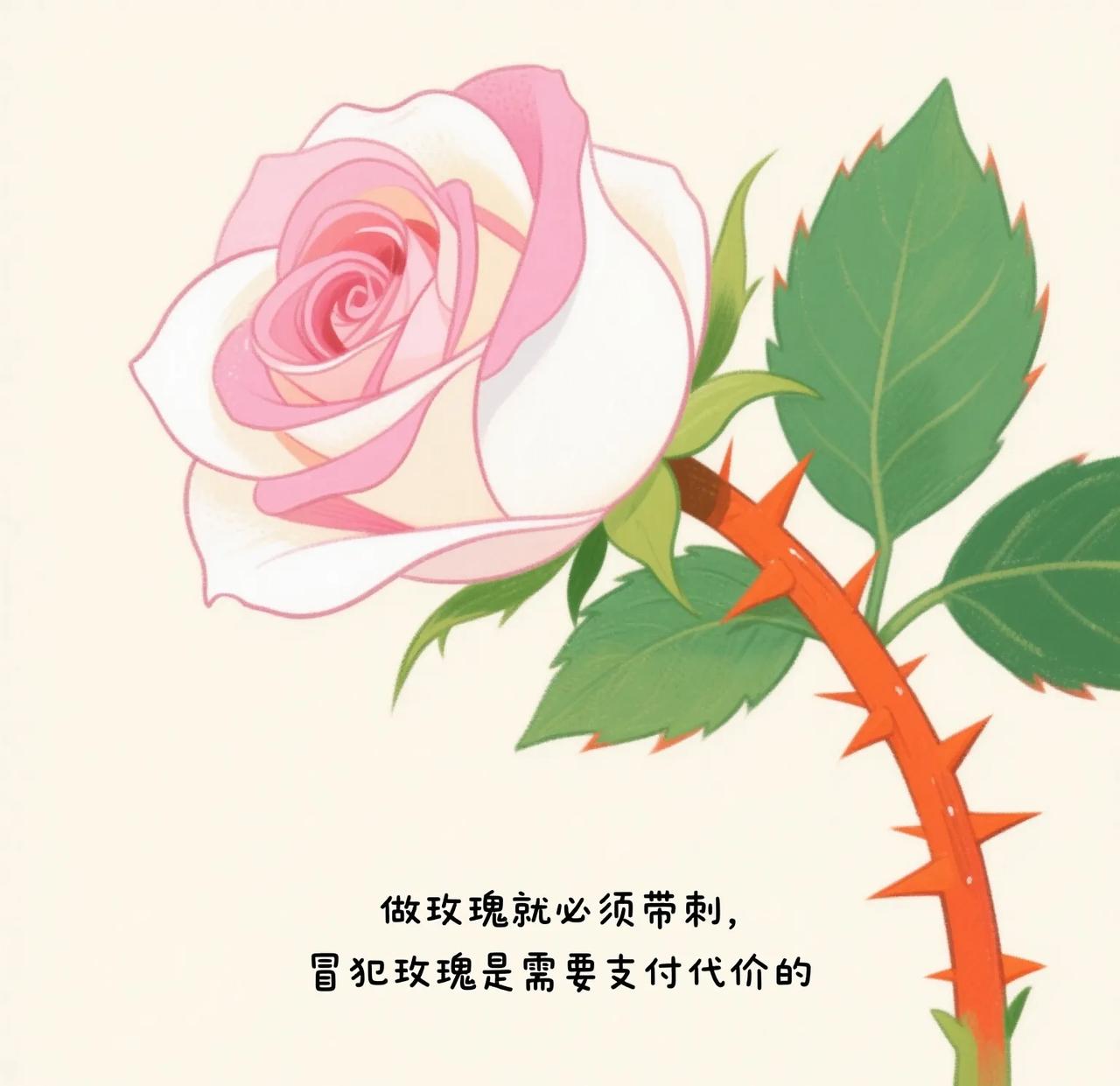 做玫瑰就必须带刺，冒犯玫瑰是需要支付代价的。
                 