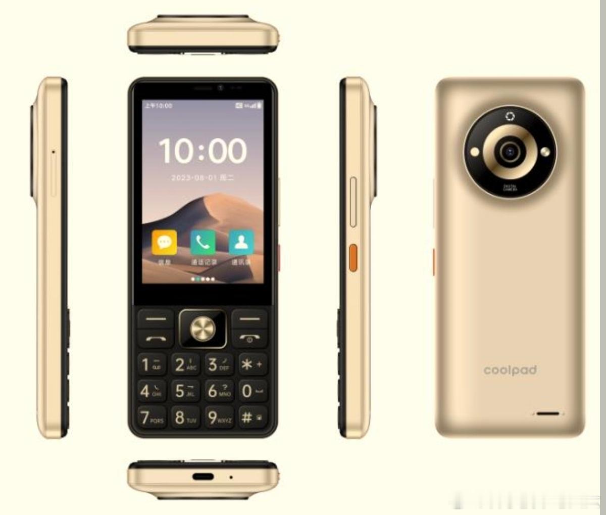 酷派金世纪Y60紫光展锐T127芯片3GB＋32GB3.5英寸LCD屏幕3100