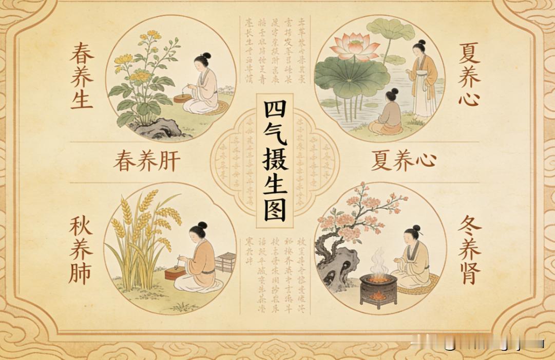 中医养生古籍《四气摄生图》
📖页数: 56双页112页
🆕简介:《四气摄生图