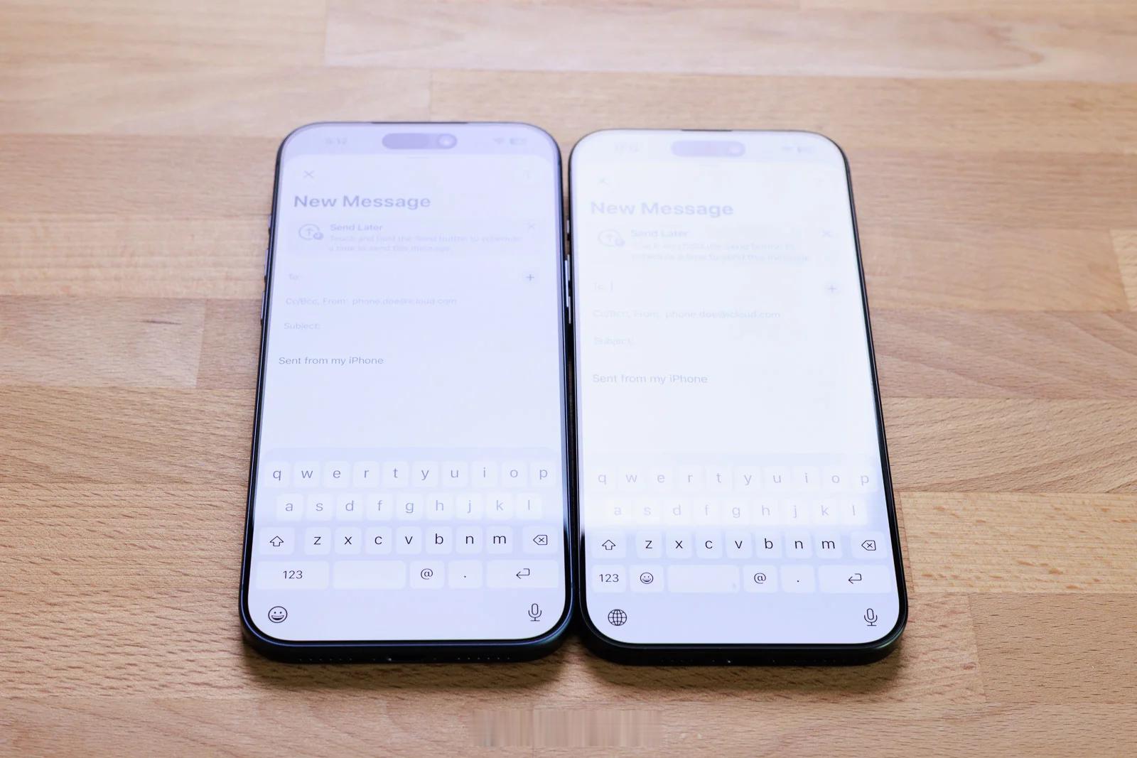 和电视屏幕一样，手机带有防反射涂层，应该是很多顶级旗舰的标配左边iPhone 1