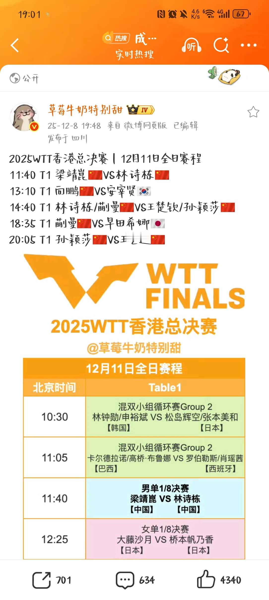 下午打完混双晚上内战，这个赛程什么时候能对孙颖莎好一点？什么时候才能合理一点？ 