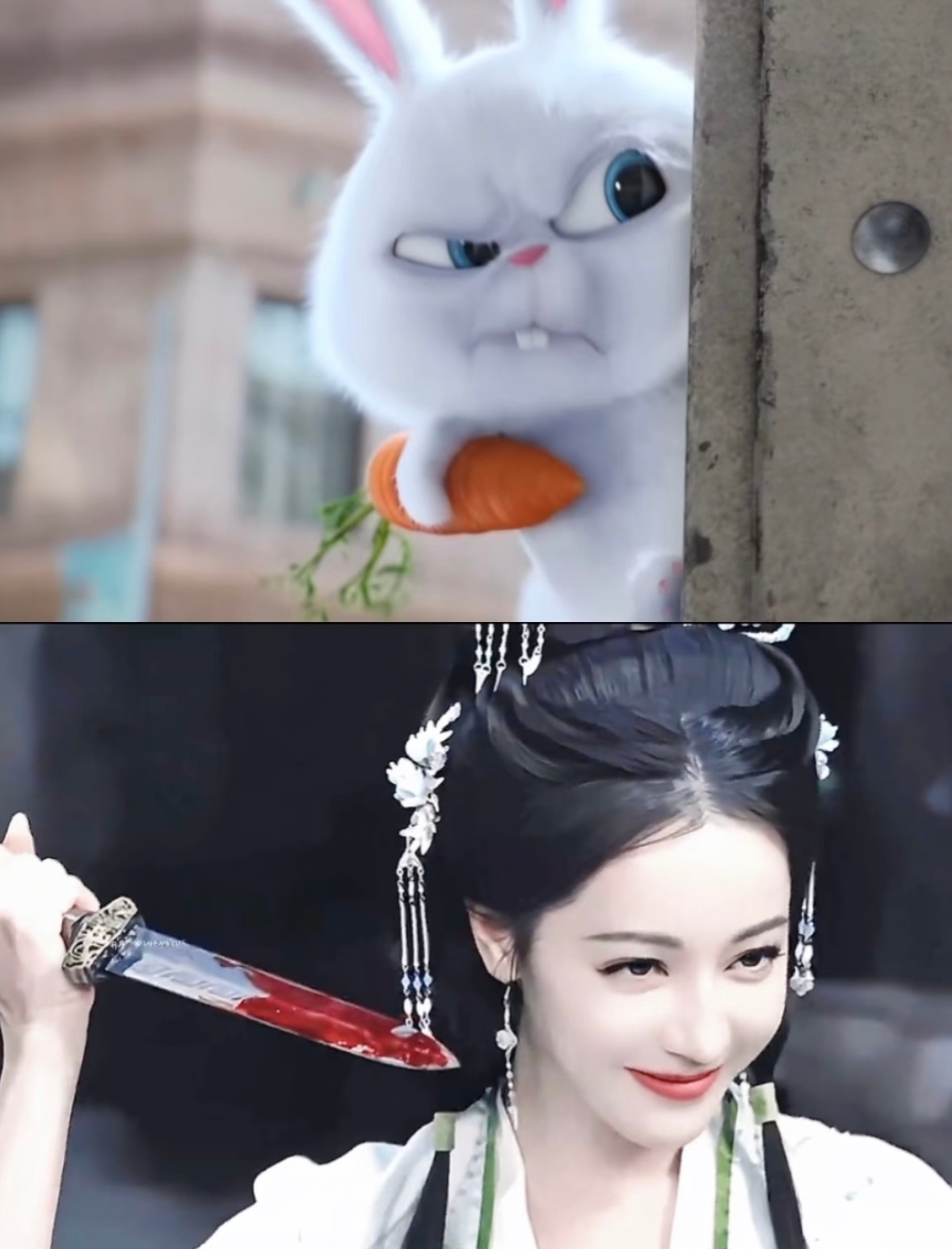 思慕兔？这么萌！原来图二下面这张是贺思慕本体照片 