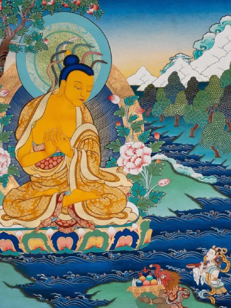 《龙树菩萨颂》
 原创
龙宫得法悟真诠，
妙阐中观破妄缘。
慧炬高悬昭万古，
弘