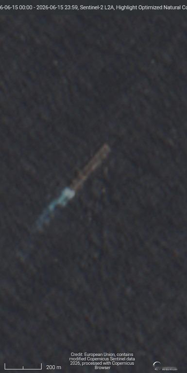 Sentinel-2卫星图像上发现了美国海军USS Tripoli (LHA-7