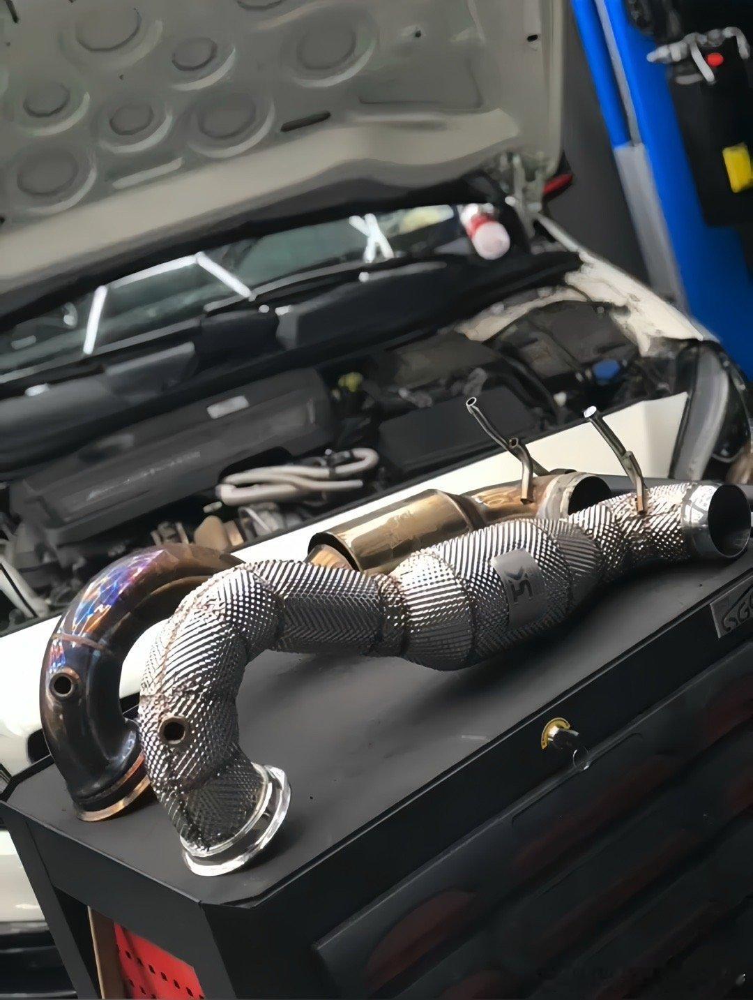 奔驰A45 2.0T ⬆️ 升级CSK隔热头段200目 打通任督二脉，释放AMG