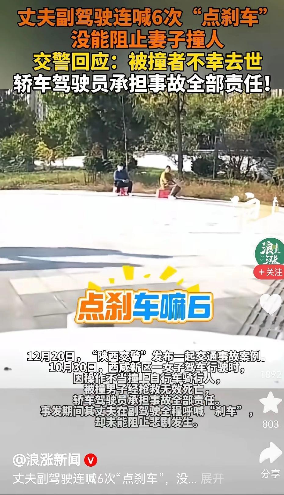 “‘别碰方向盘！’陕西那场车祸的视频下面，这句话直接刷爆了评论区。副驾上的丈夫急