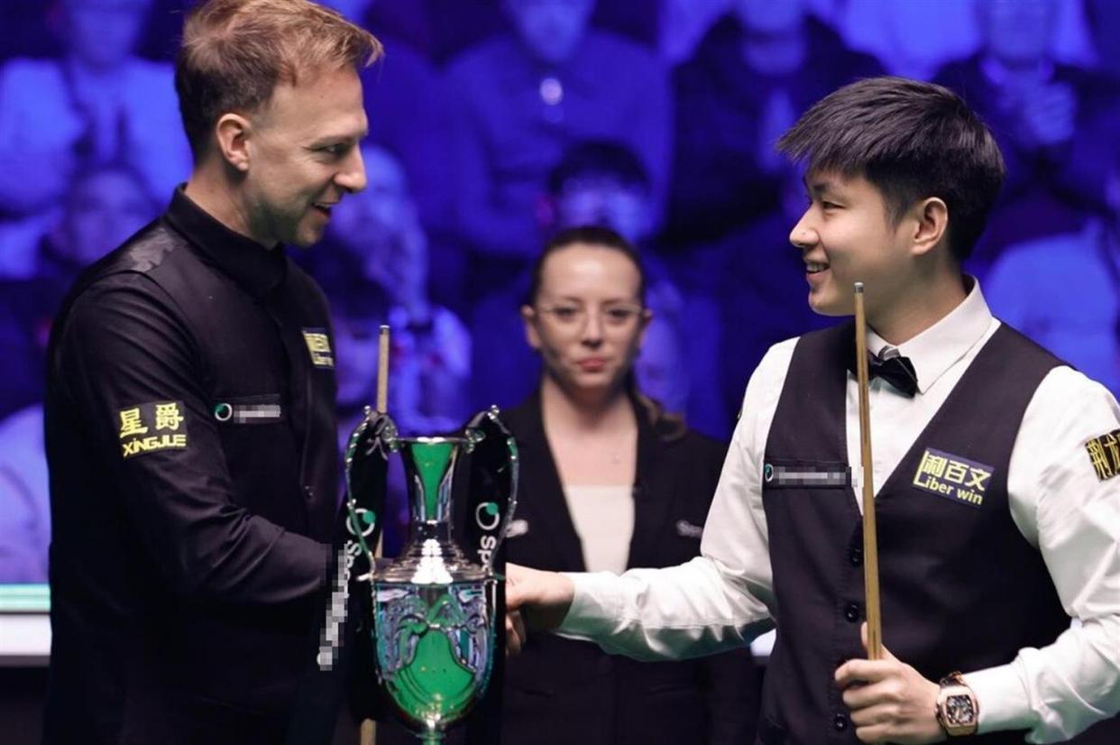 北京时间4月6日，世界斯诺克巡回锦标赛的决赛结束争夺，中国名将赵心童不负众望以1