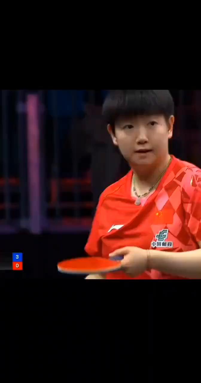 恭喜莎莎3：0刘杨子，顺利晋级女单32强。