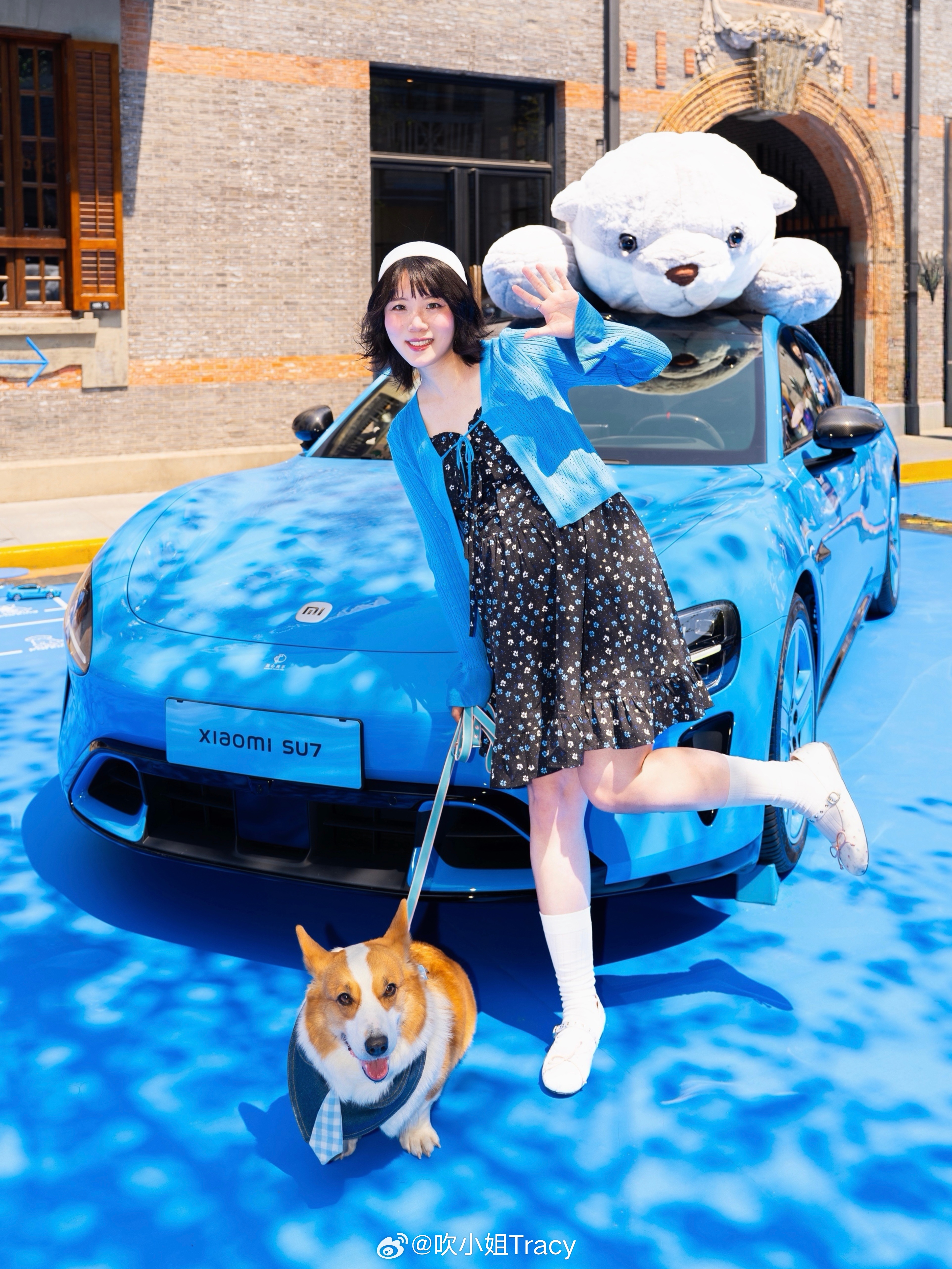 和小狗一起感受「卡布里蓝」💙💙💙站在春天中间colorwalk无敌日记