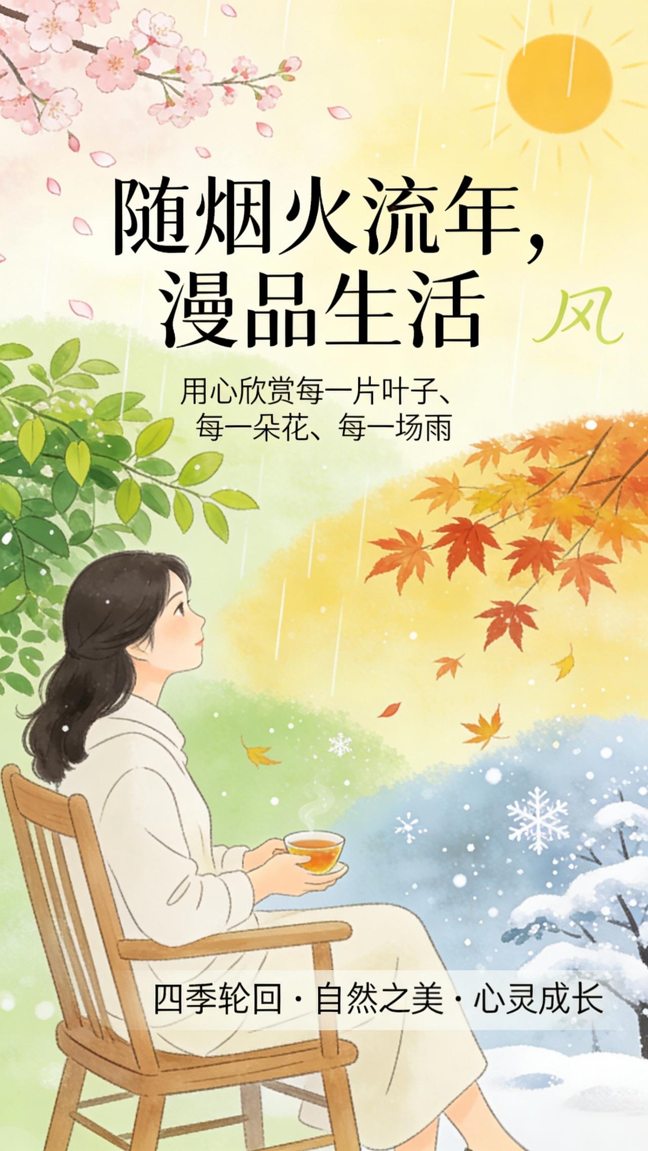 漫赏大自然四季美景，随烟火流年体味生命韵律

在快节奏的现代生活中，我们常常被琐