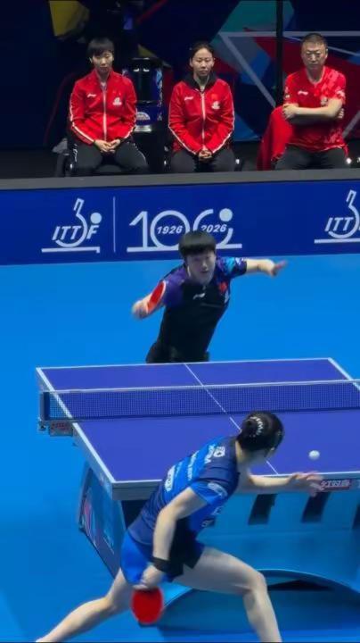 过程虽然很艰苦，但是结局是好的，莎莎险胜韩国金娜英 孙颖莎 国乒