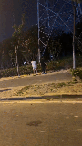 这些年轻女孩大半夜不睡觉，竟然都在马路边开直播跳舞💃
也不知道她们一晚上究竟能