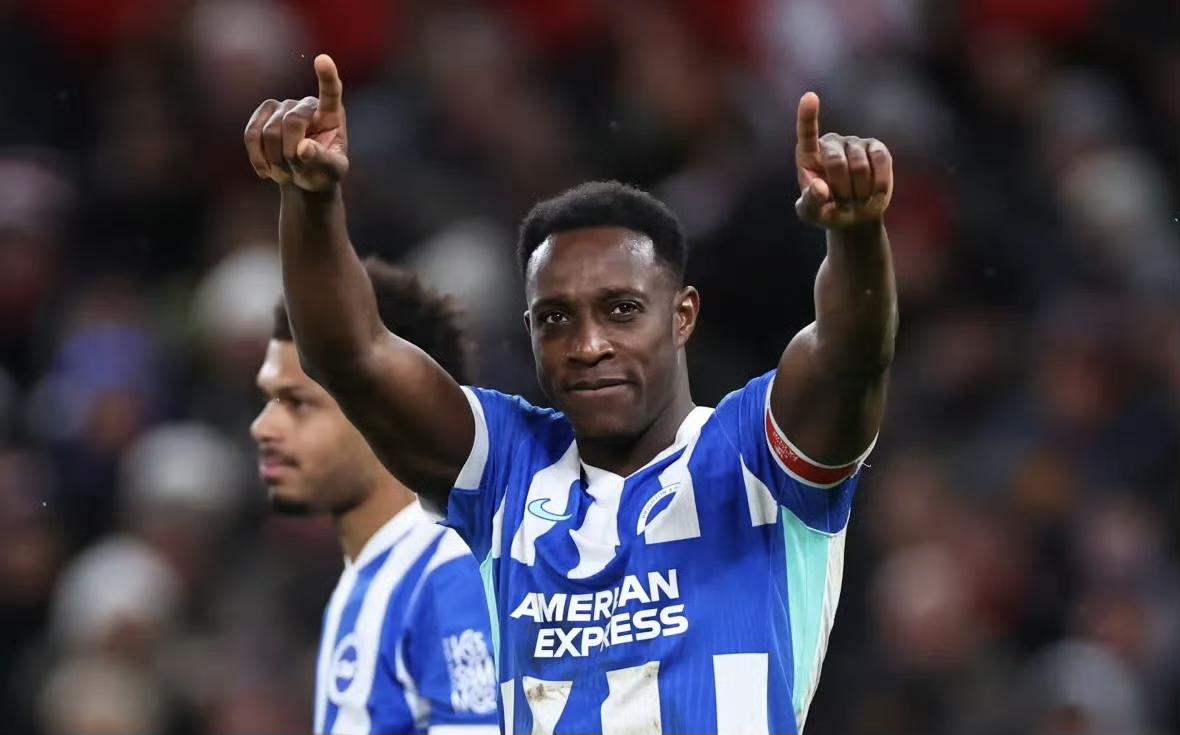 英超第28轮，布莱顿2:1诺丁汉森林，35岁的维尔贝克首发出场，帮助布莱顿打进反