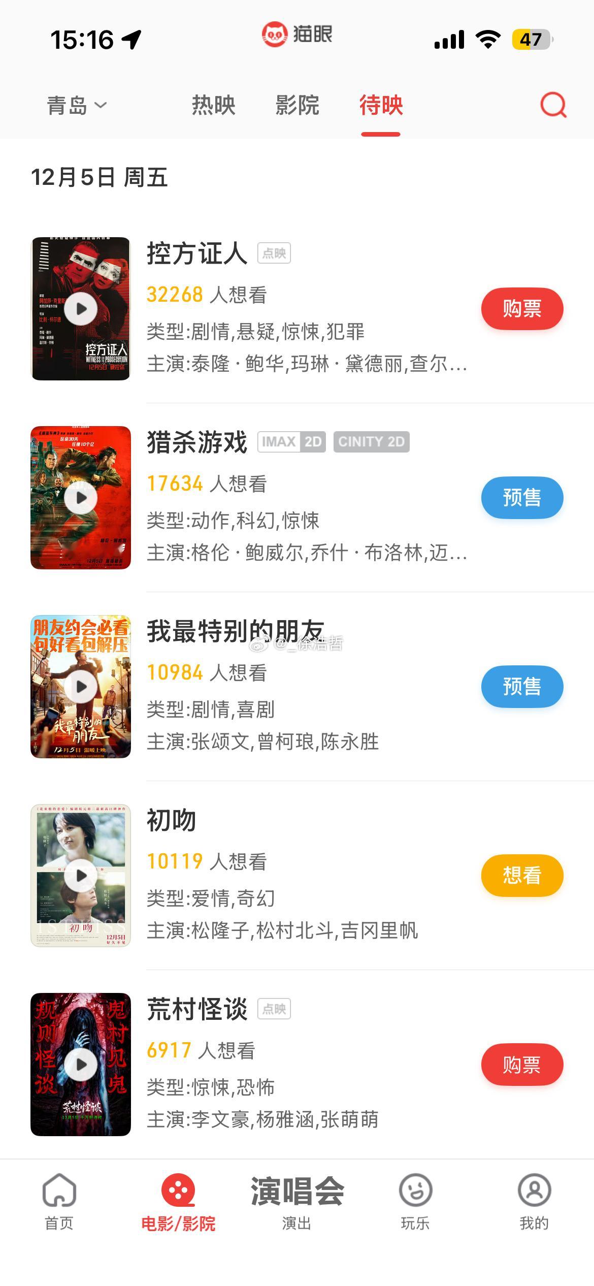 下周扎堆上映这么多电影 会不会有临阵逃跑改档撤档的（不算上面的霓虹片）佳片奇遇季