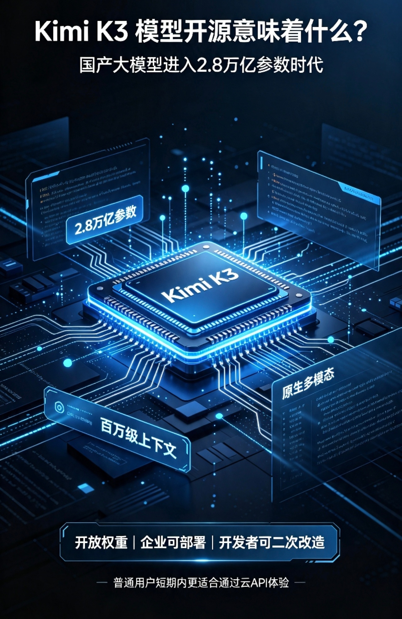 KimiK3模型开源月之暗面Kimi K3正式开源，绝对是近期大模型行业重量级事