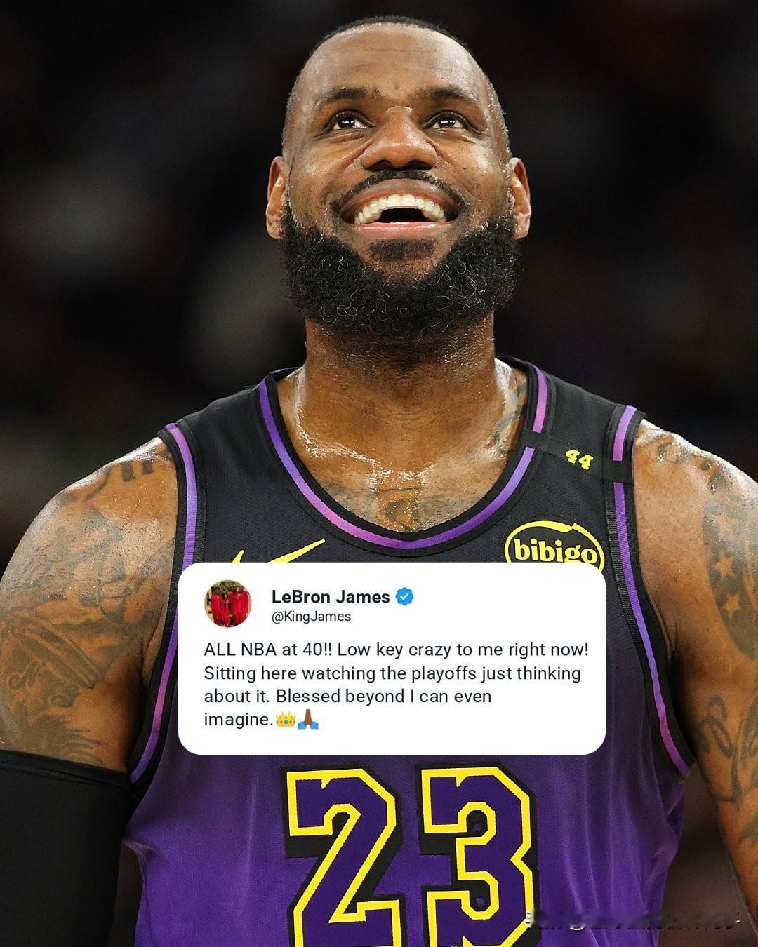 勒布朗·詹姆斯是 NBA 历史上第一位 40 岁或以上进入 NBA 最佳阵容的球
