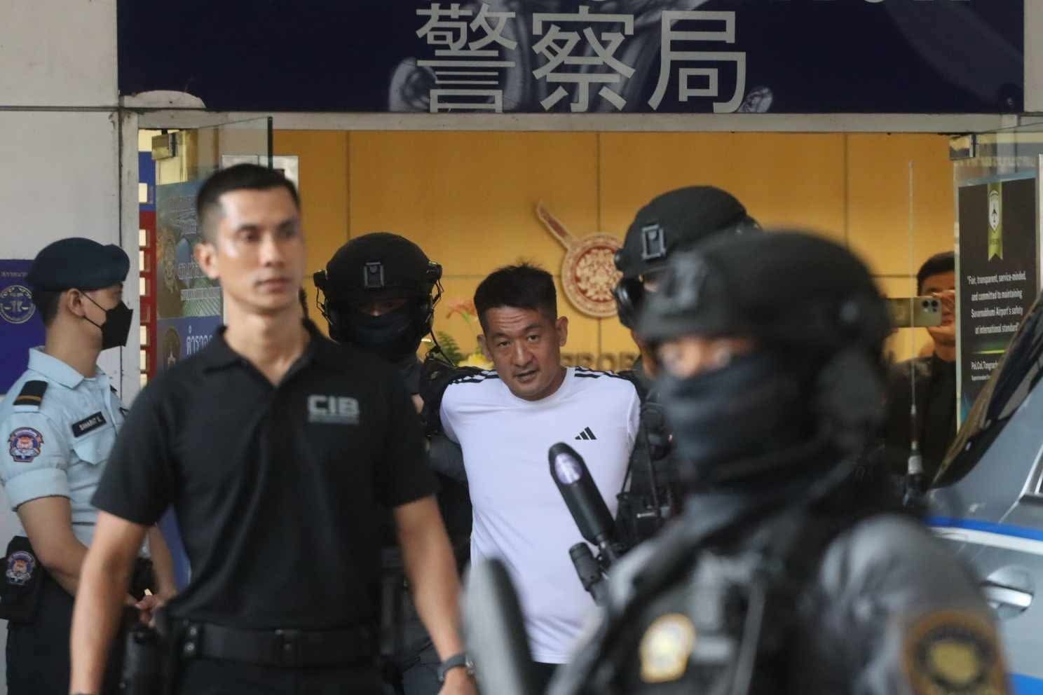 凯凯产业园头目之一余智江在泰国落网后，于11月12日早上由泰国皇家警察中央调查局