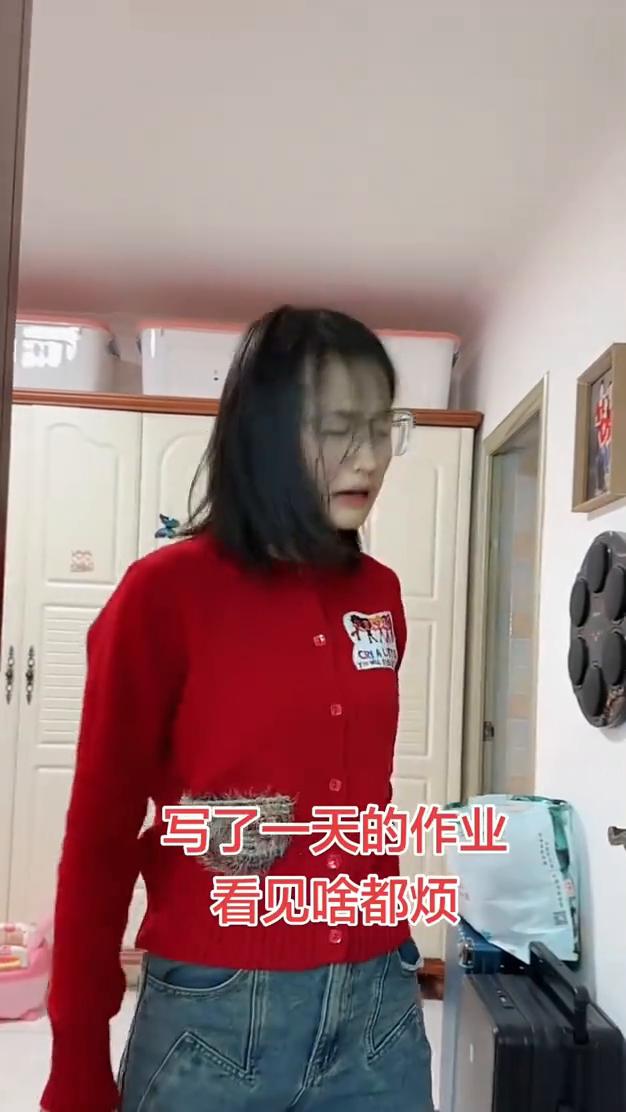 写了一天的作业，看见啥都烦。