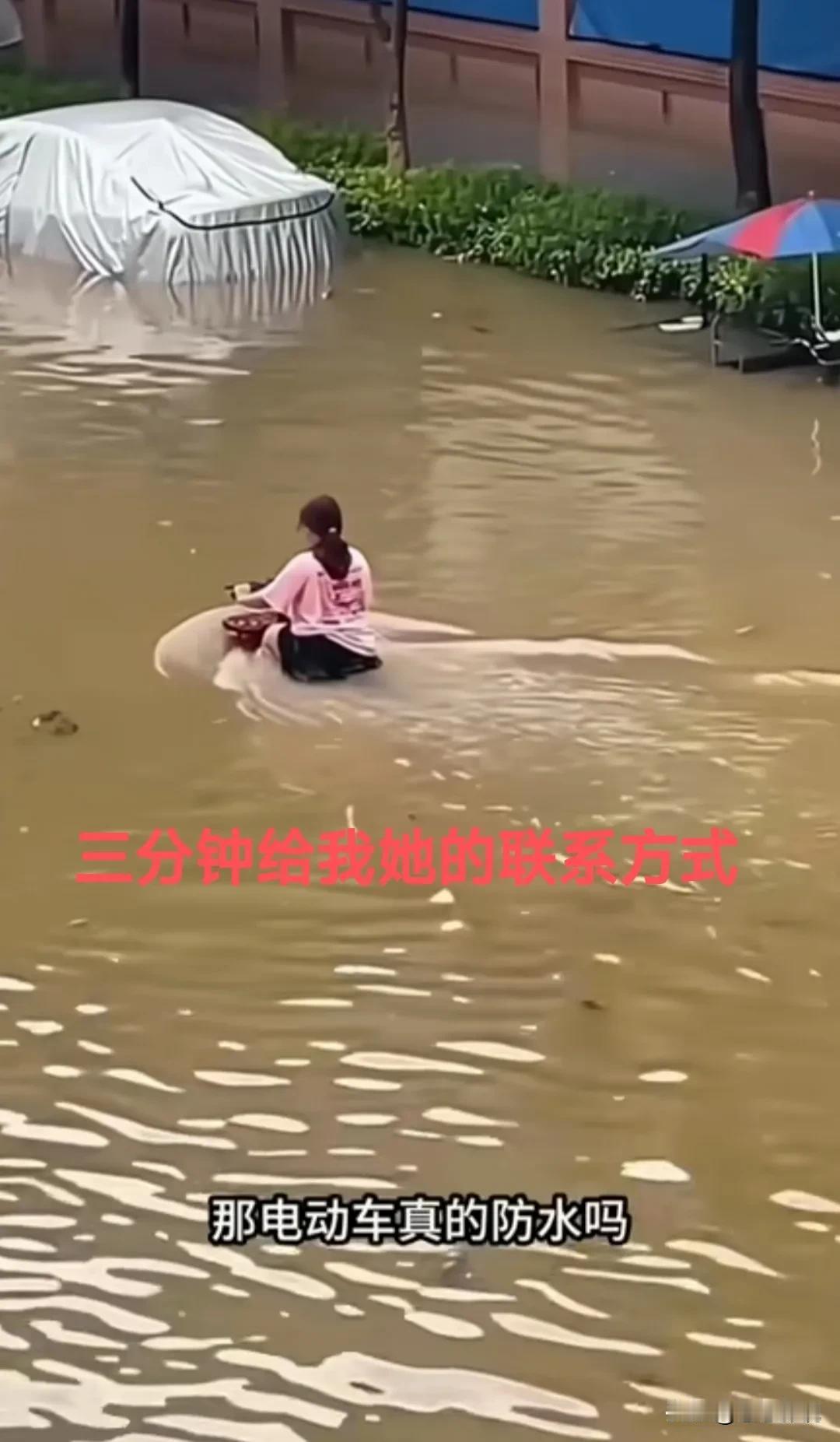 兄弟们，三分钟给我她的联系方式，我倒是要问问她，她这个电车是什么牌子的？是不是符