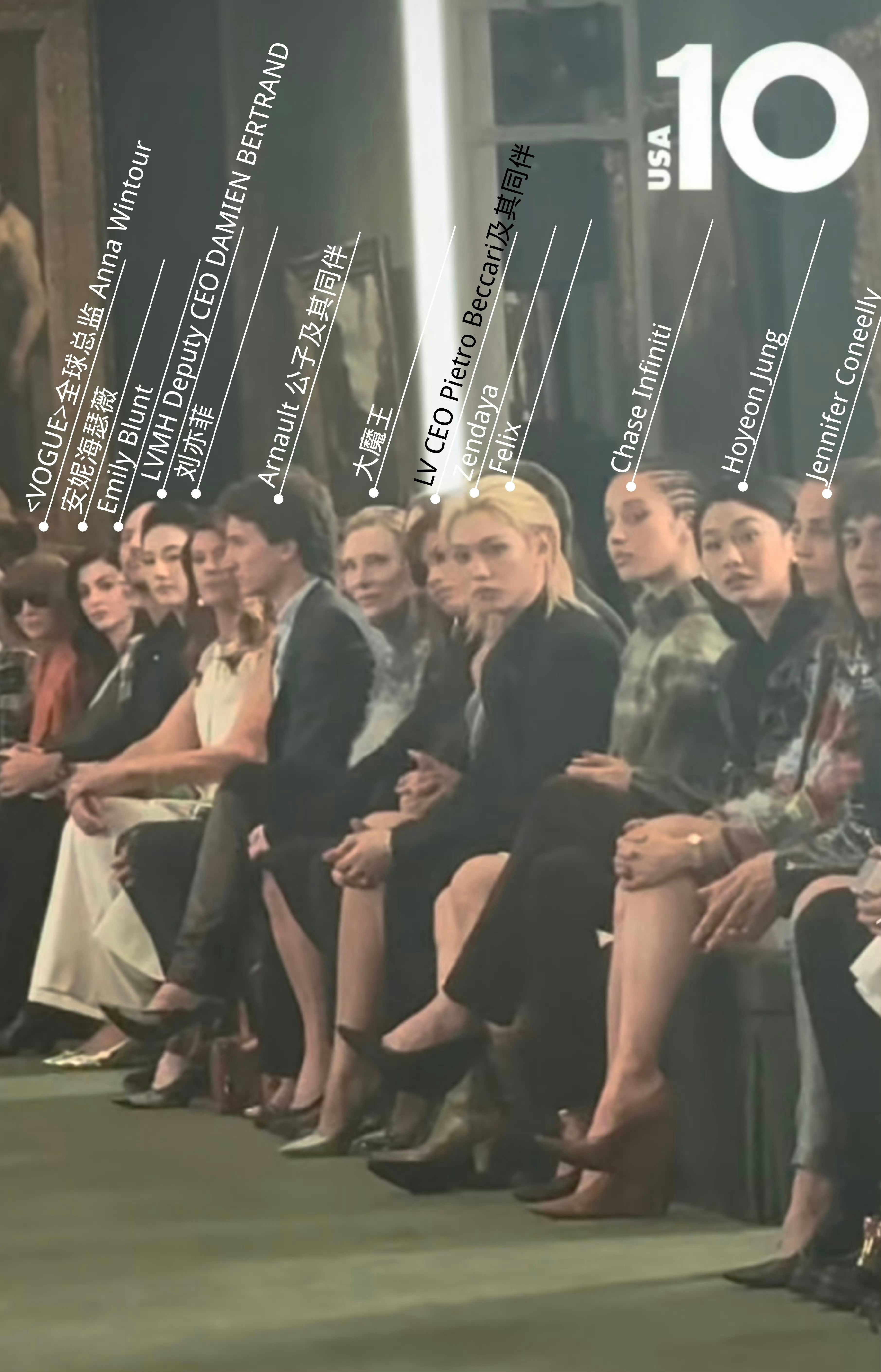 刘亦菲LV看秀待遇刘亦菲纽约G社生图