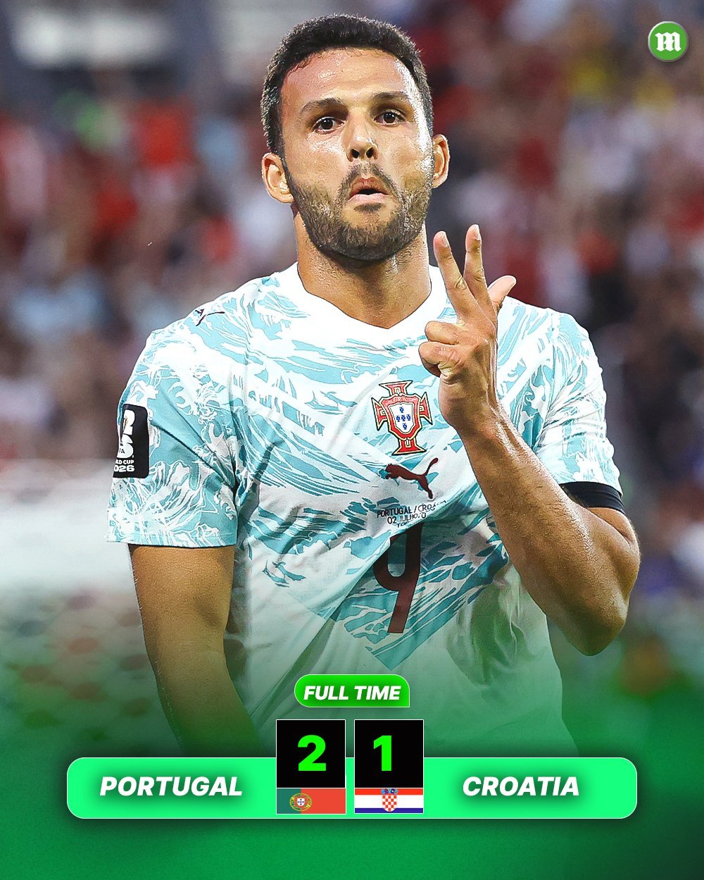 葡萄牙vs克罗地亚世界杯大v观赛团 葡萄牙 🇵🇹 2-1 🇭🇷 克罗地亚