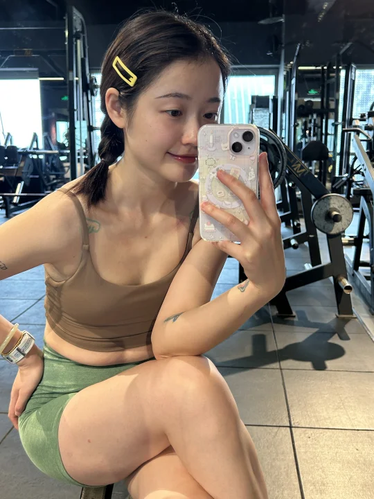 第一天健身的真实live图