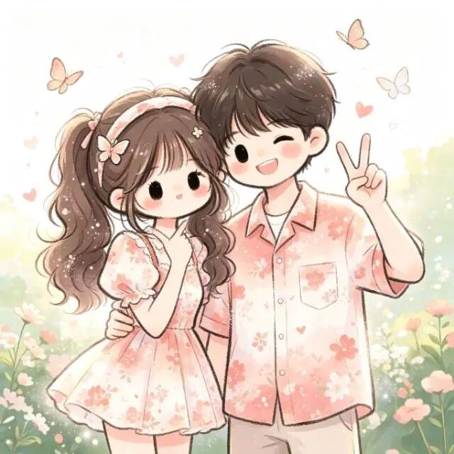 情侣头像｜漫野繁花，满眼是你
