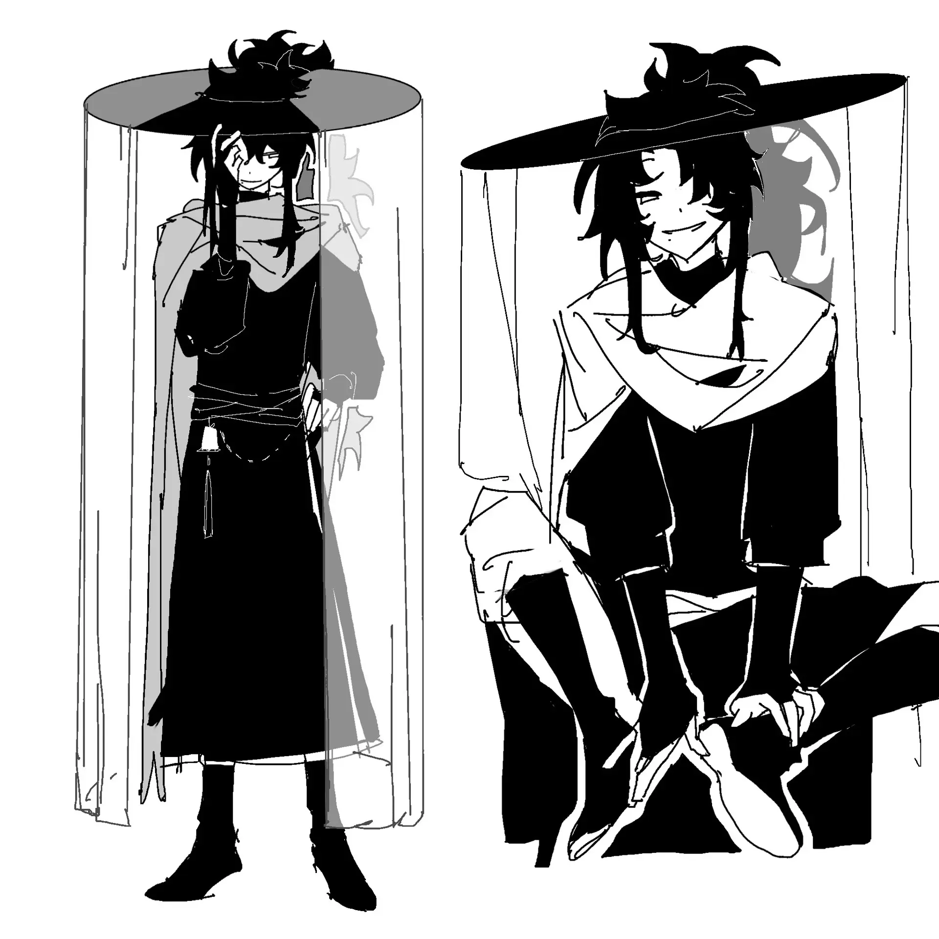 脸庞似隐神秘色， 梦中世界幻万千。