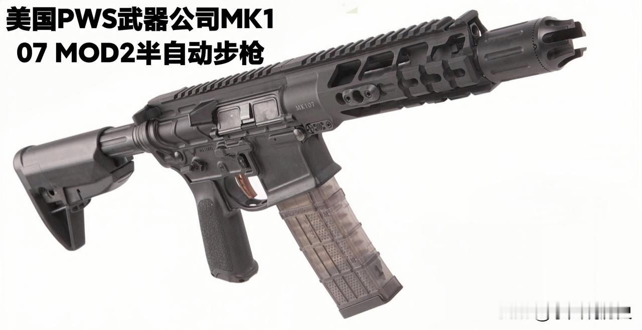 美国PWS武器公司MK107 MOD2半自动步枪
PWS武器公司把MK系列的枪都
