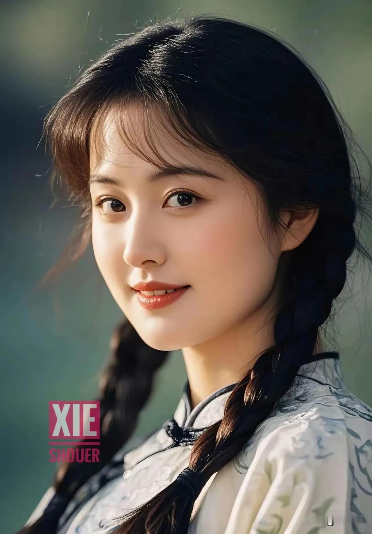 古风少女，清新脱俗，如诗如画。国风美俏女