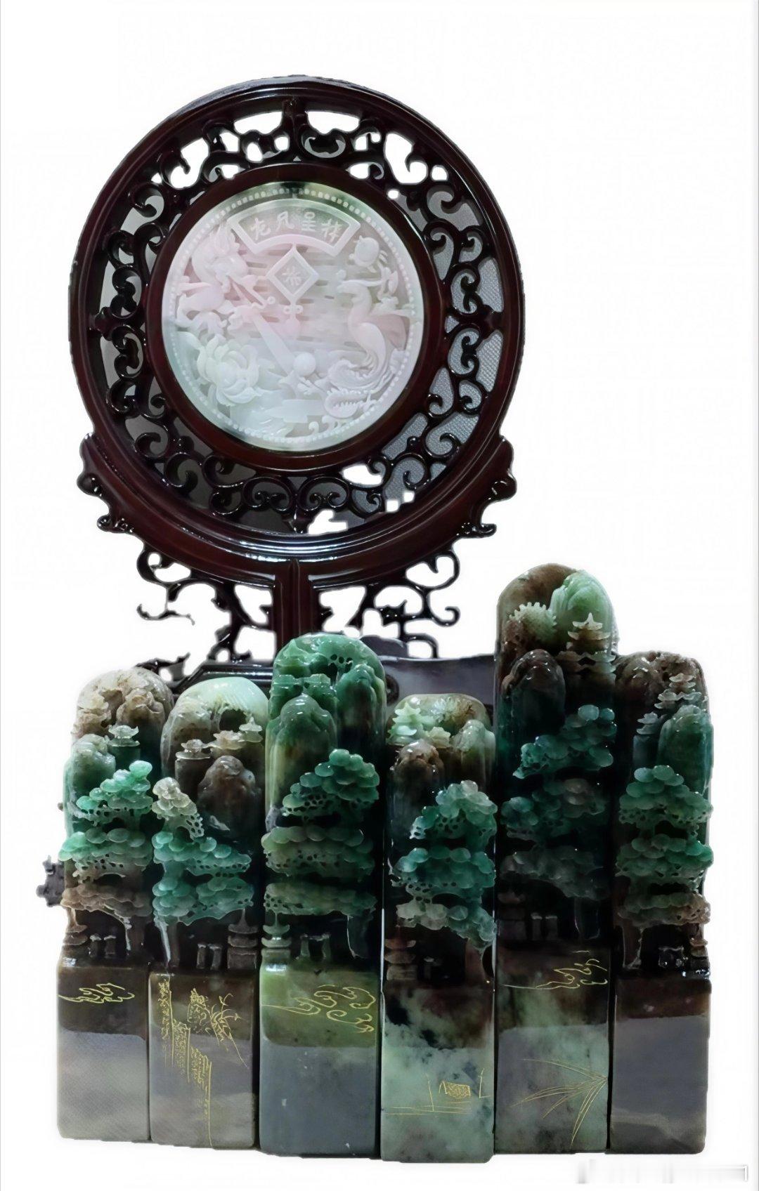 【家乡独玉】独山玉研究会副会长、好友李平精美私珍，与师友们分享，一手货源，雕刻师