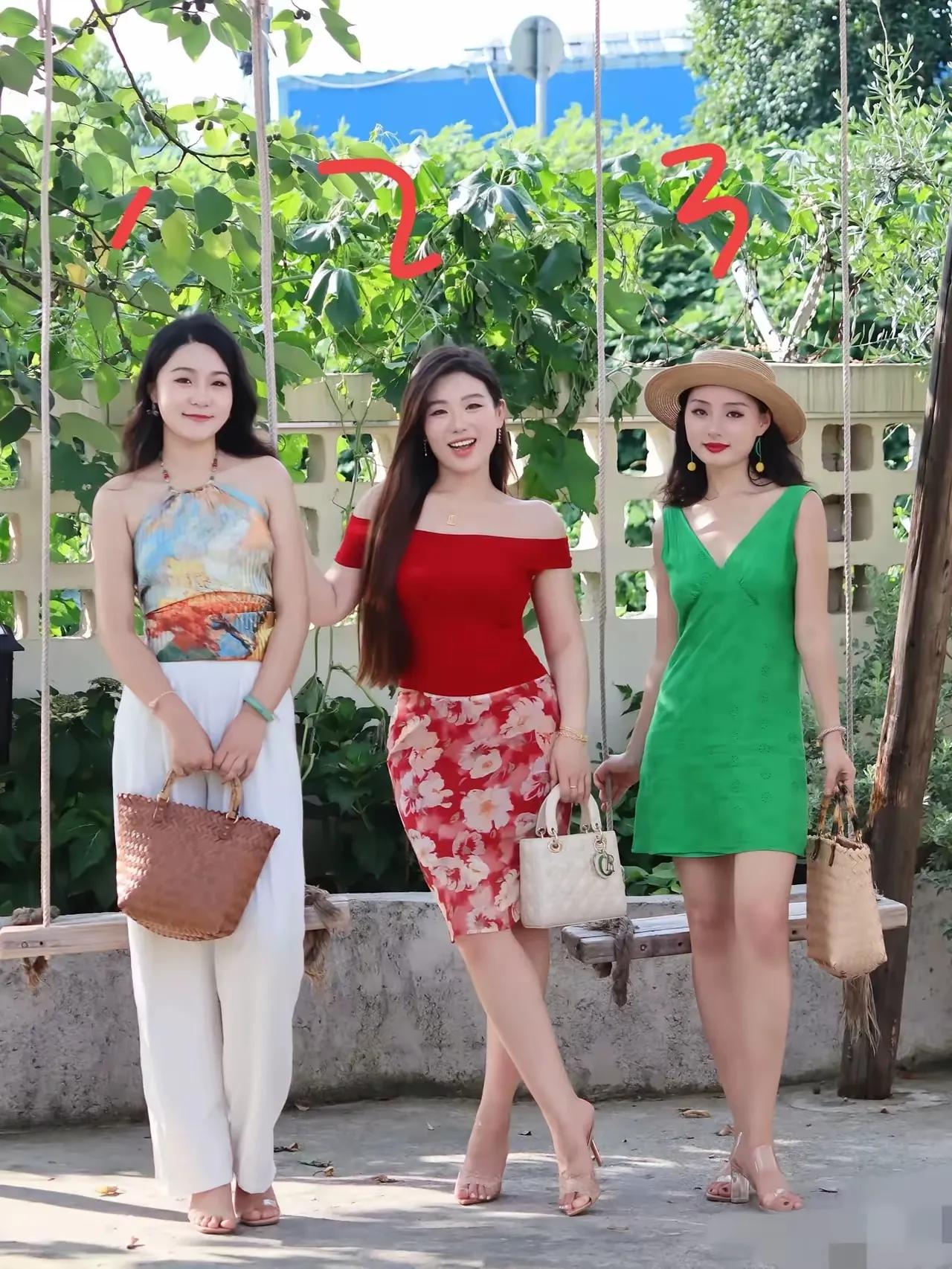 不吹牛！依你们男人的眼光看，这三个女孩中选一个做老婆，你会选哪个？[what]