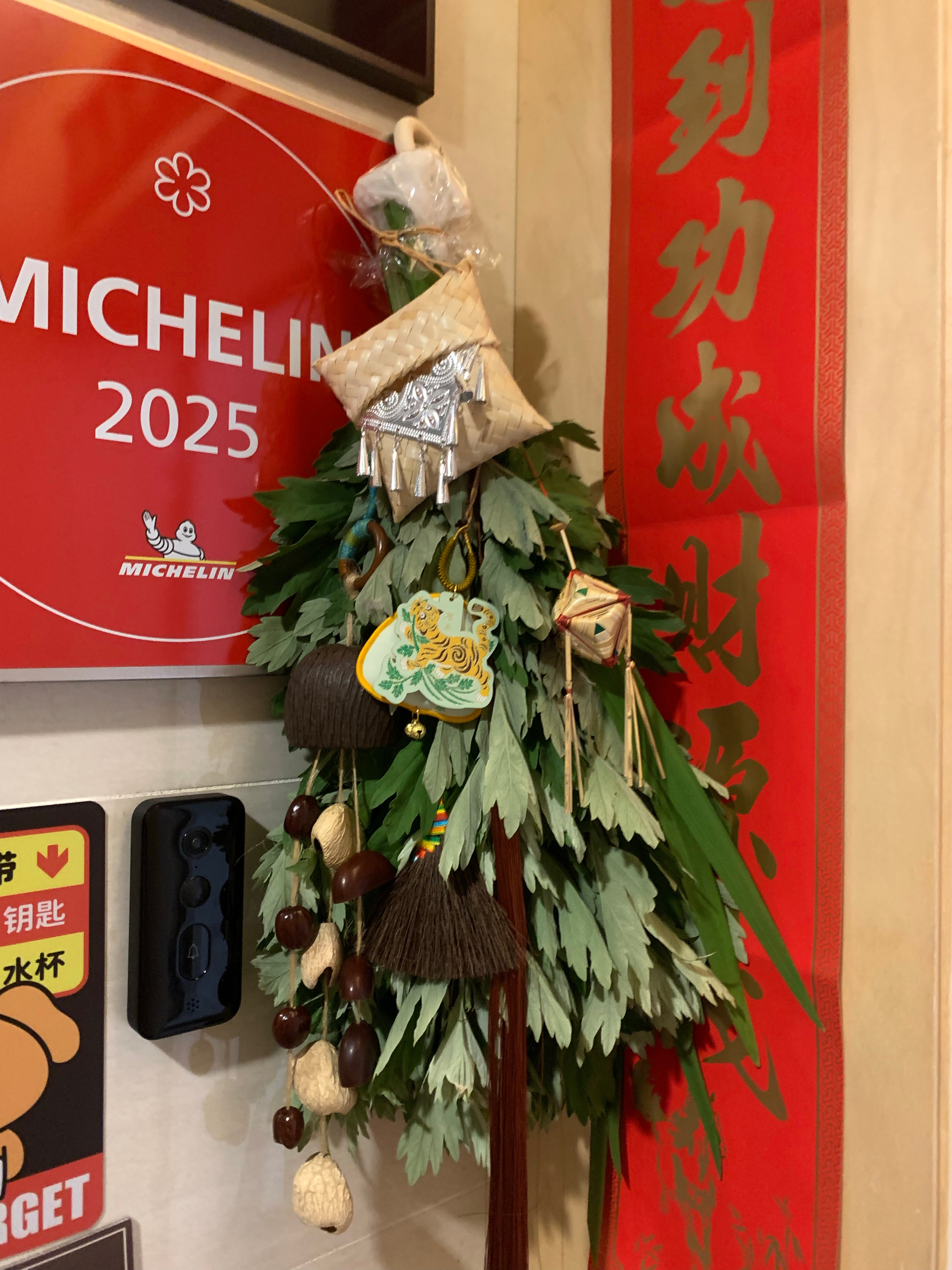 谁家这么早挂艾草 