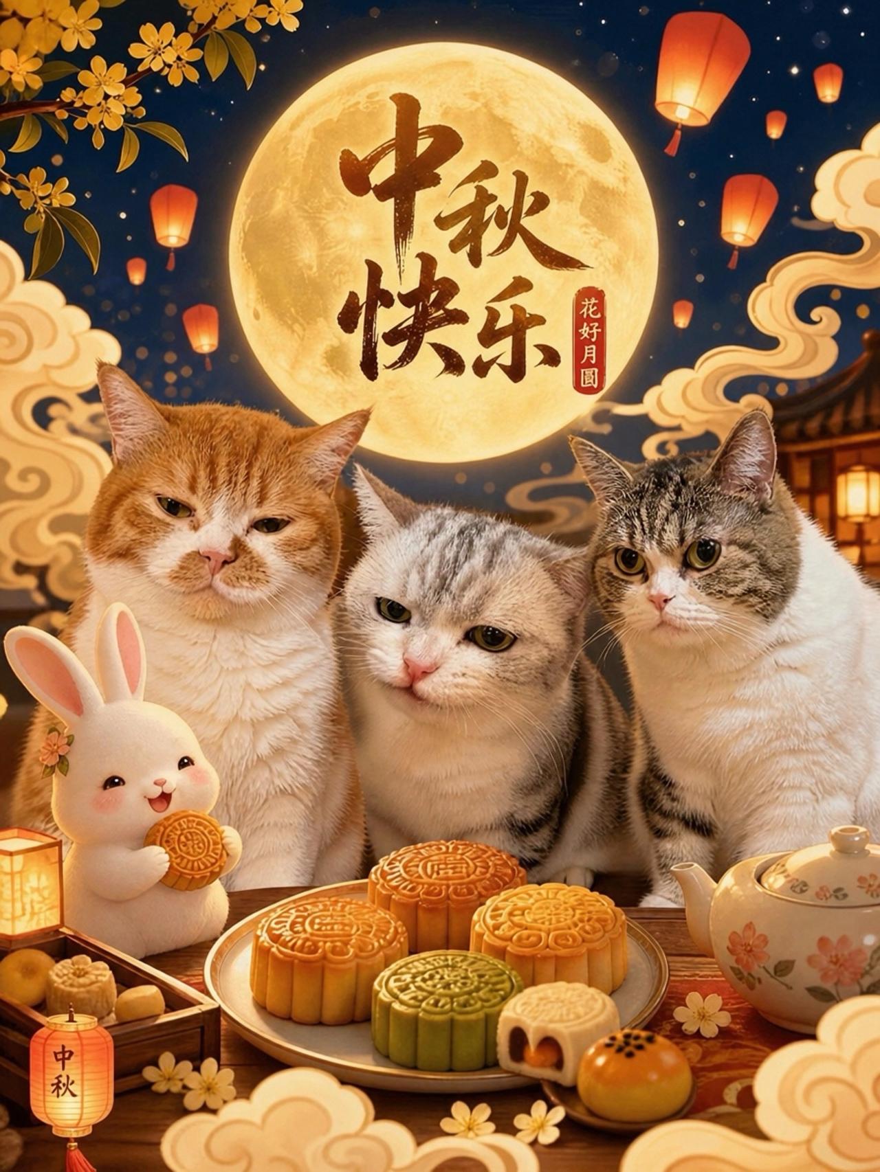 皓月盈庭，桂香漫染。愿良辰常伴，喜乐安宁，岁岁皆逢温柔圆满～祝大家中秋快乐有没有