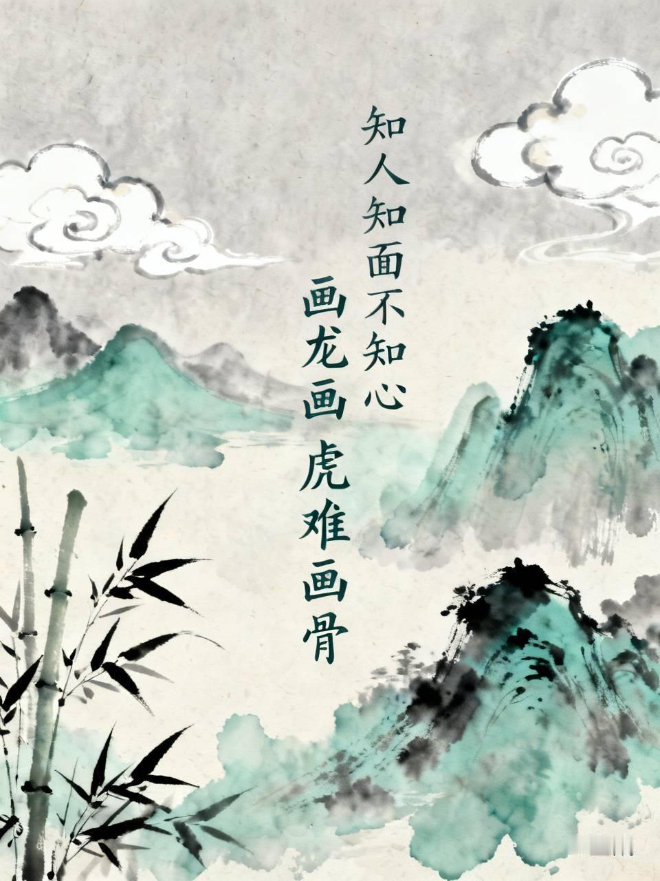看到“画龙画虎难画骨”这个上联，感觉特别妙。它就像在说，表面功夫容易做，但深层次
