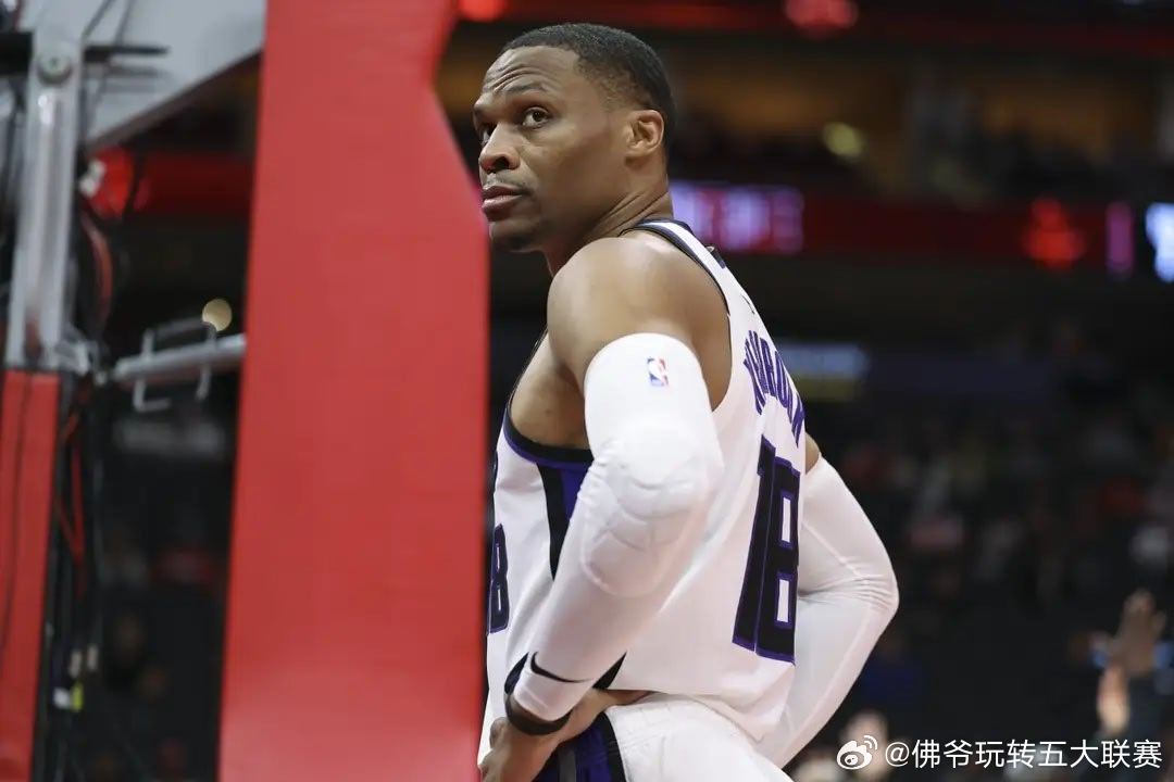 NBA常规赛国王118-109力克快船的焦点战中，37岁的拉塞尔·威斯布鲁克再添