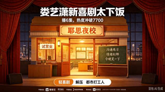 播6集热度登顶！娄艺潇新喜剧太下饭