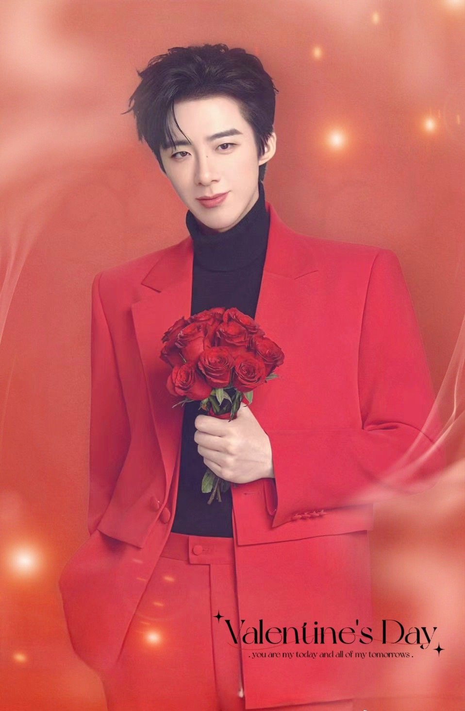 摩登兄弟我在摩登兄弟连续签到200天啦，百看不厌，久处亦欢~ 刘宇宁穿一身红现身