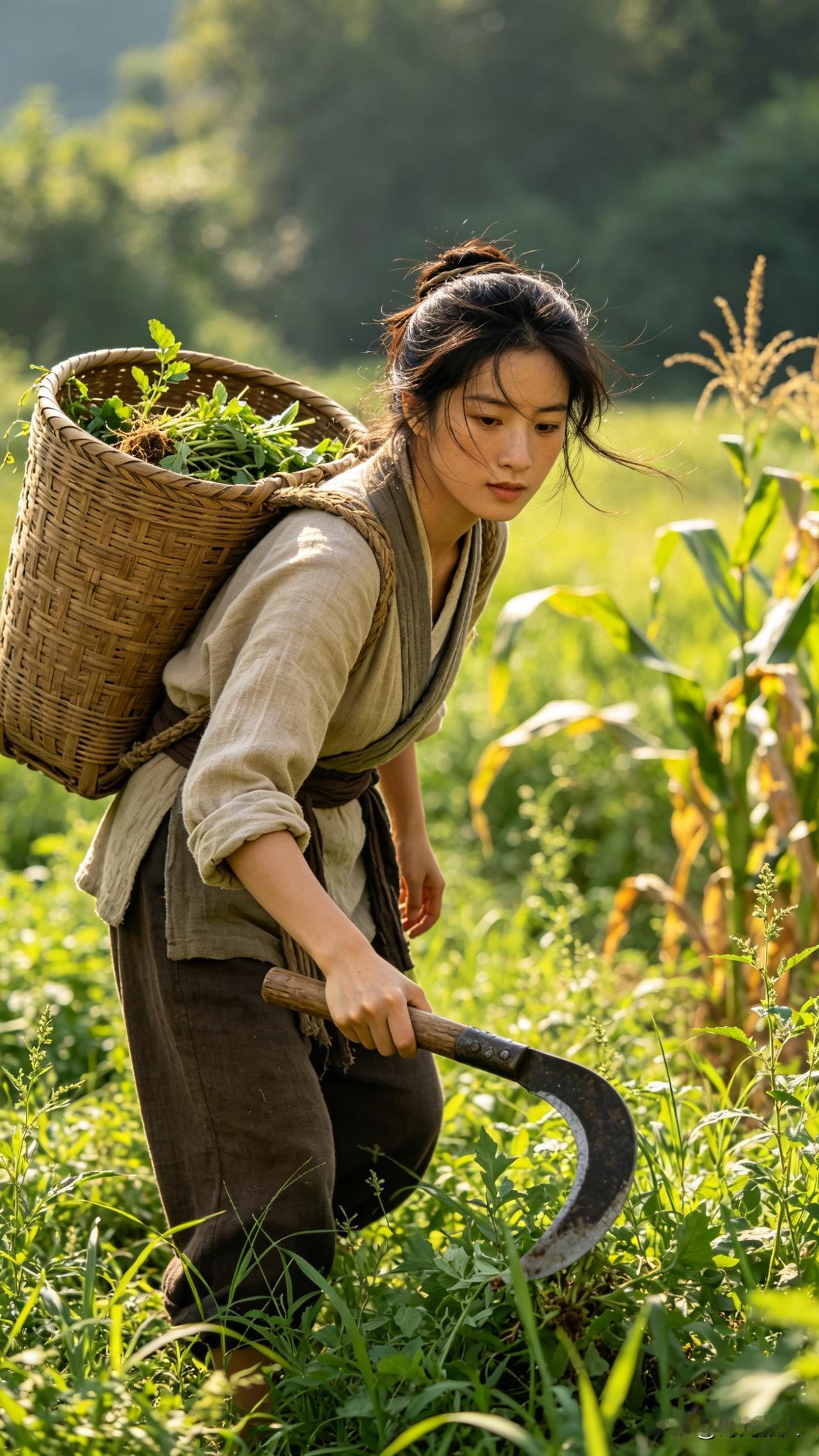今早上山打草，一路山色怡人。
随手作一上联，想来想去，下联总也对不称心。
 
特