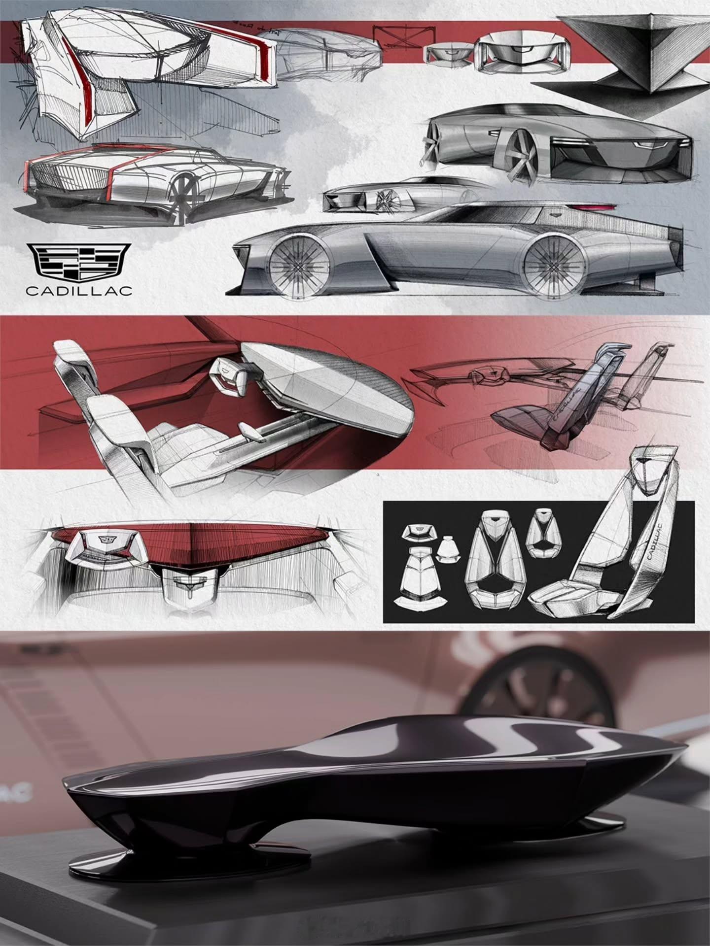 凯迪拉克凯迪拉克陆地游艇概念设计 设计专业学生作品！凯迪拉克陆地游艇概念设计，满