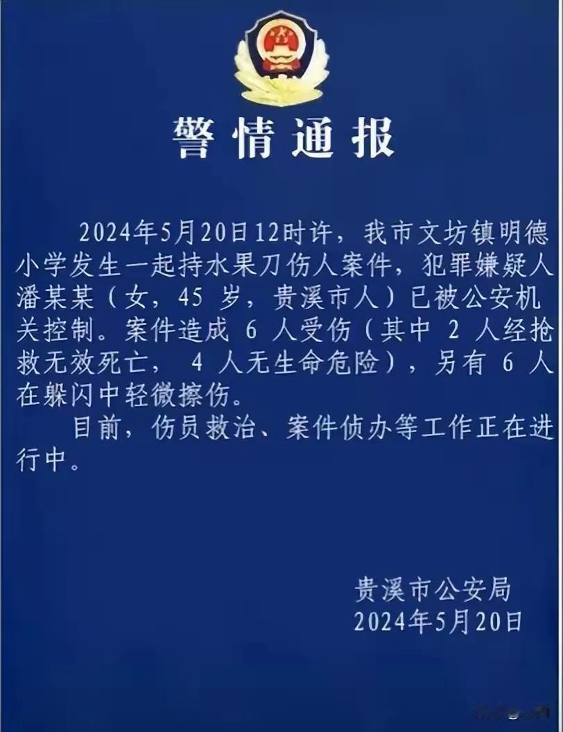 江西贵溪校园惨案让人拍案发问：究竟还有多少中小学的安保是在摆样子、做形式
   