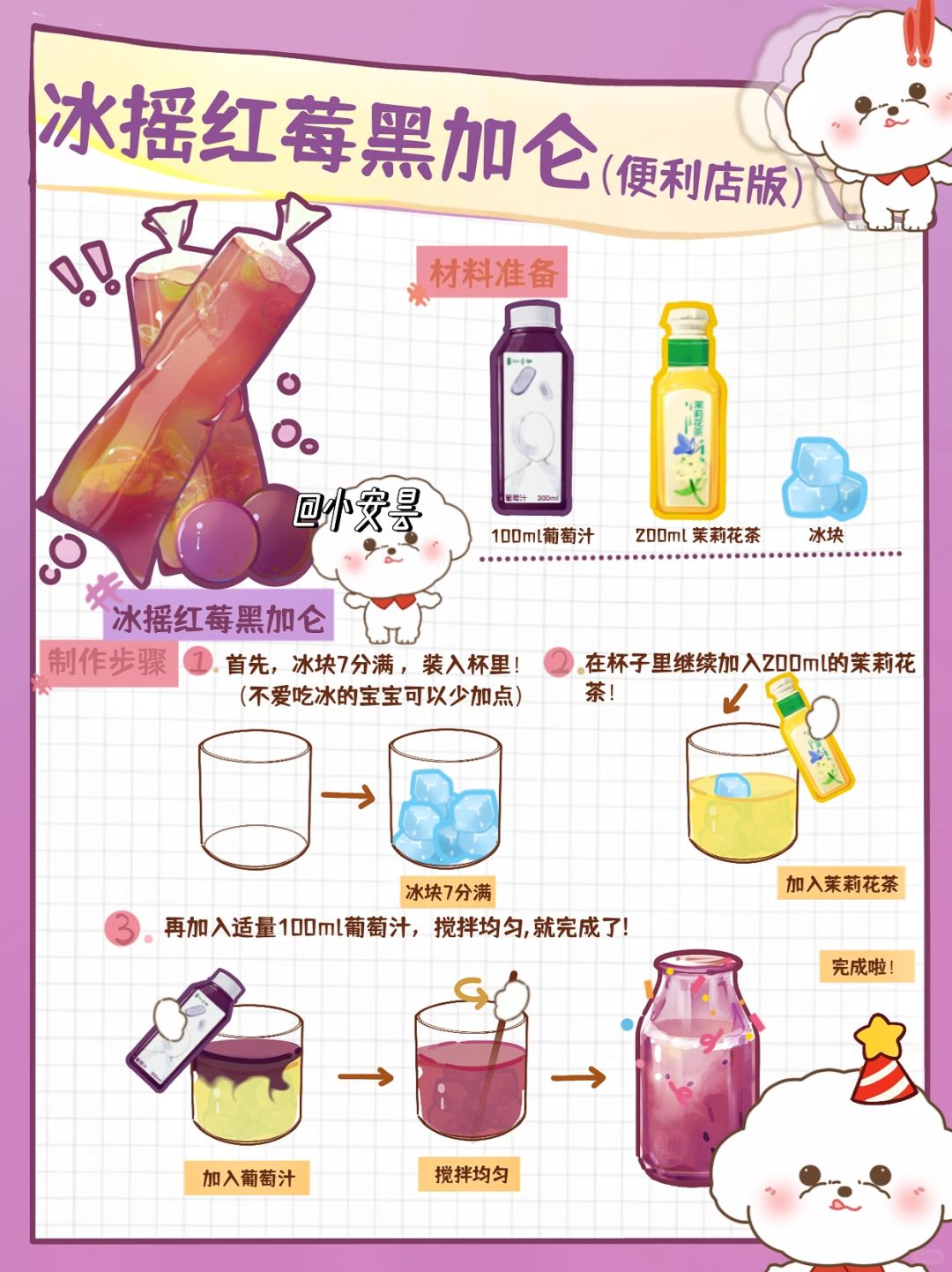 这简直和🌟某一模一样❗️🏪便利店自制超好喝
