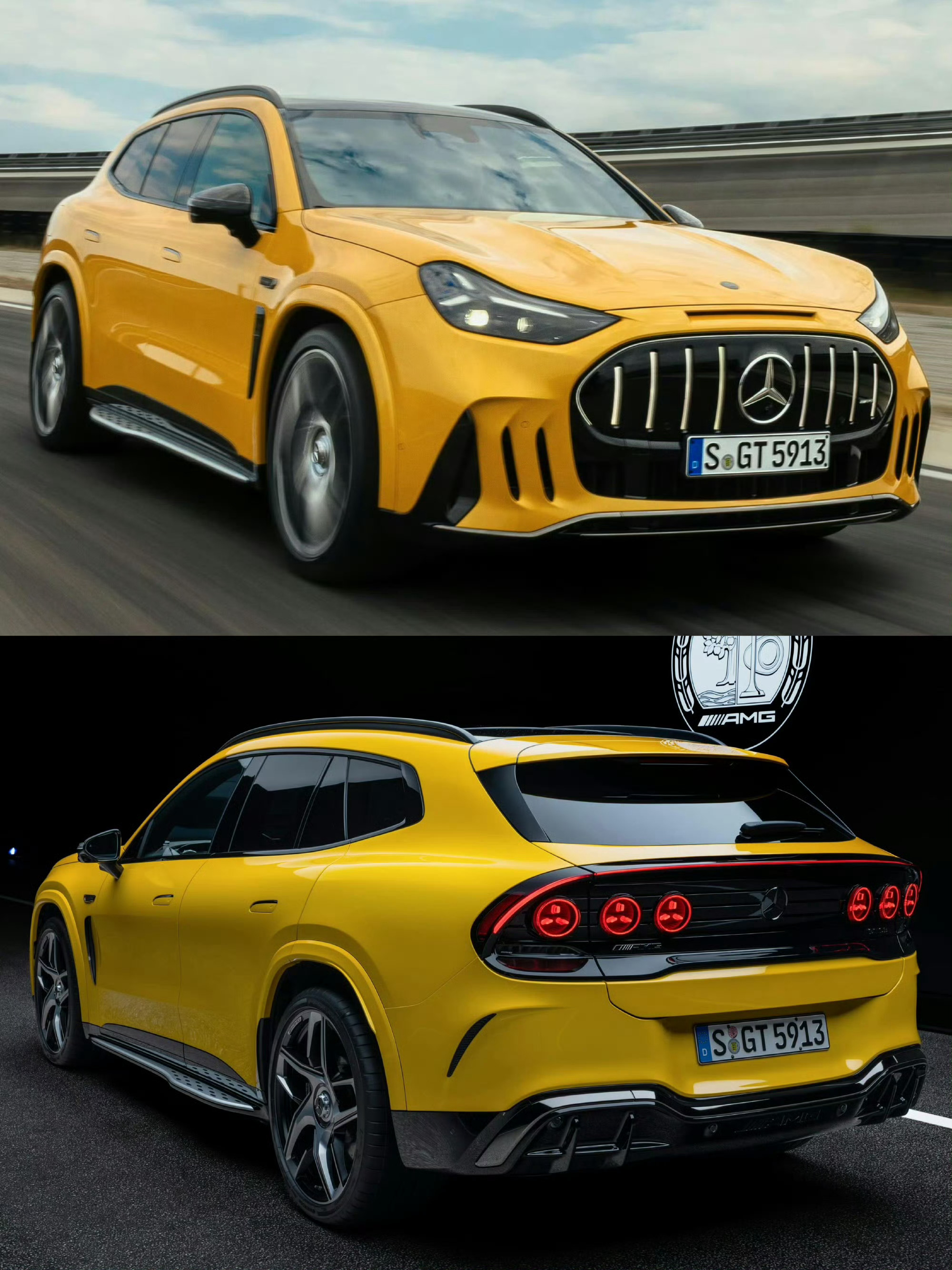 易三方的强大竞争对手来了：奔驰AMG GT全新纯电AMG GT SUV，基于AM