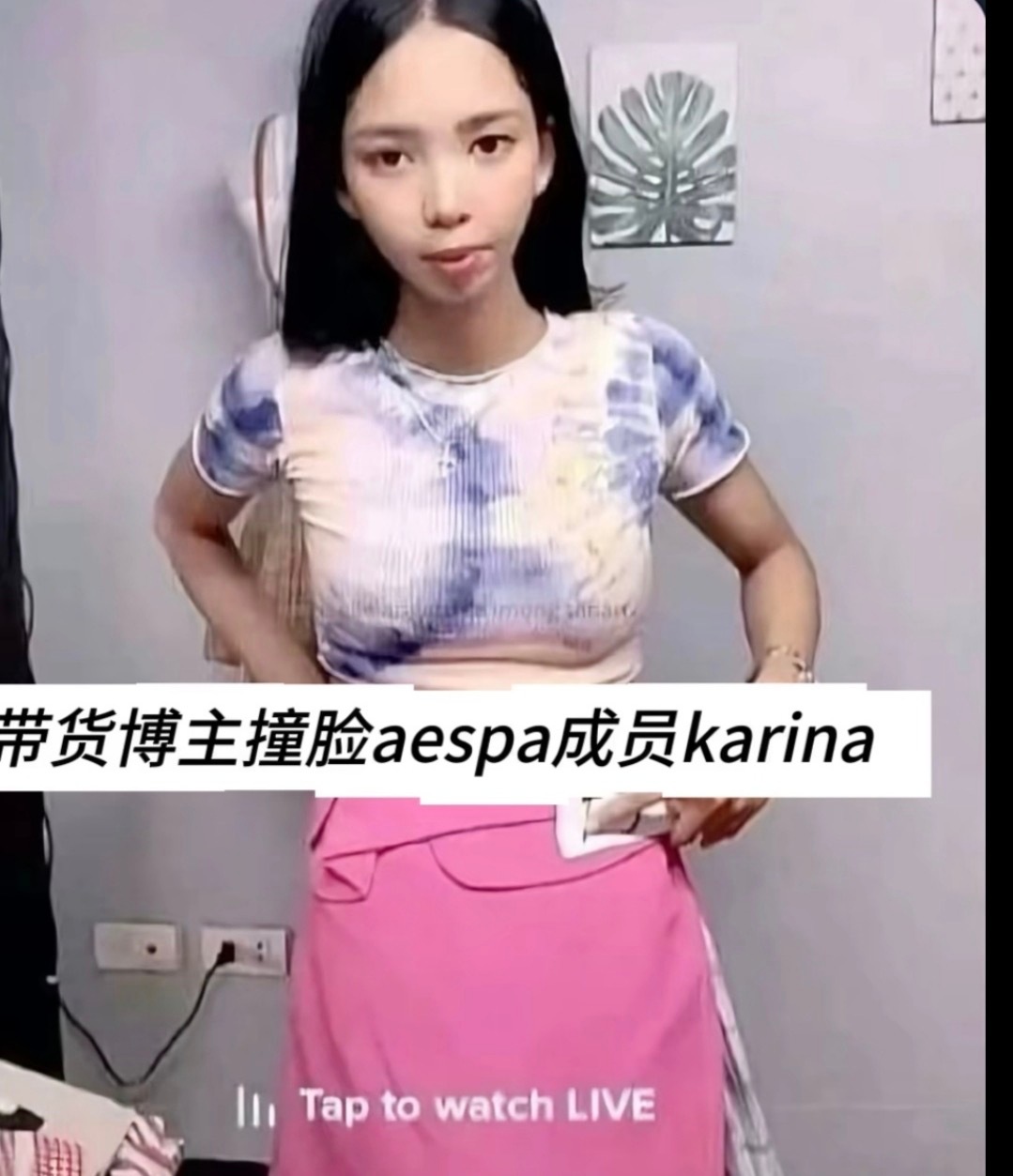 柳智敏撞脸带货博主 