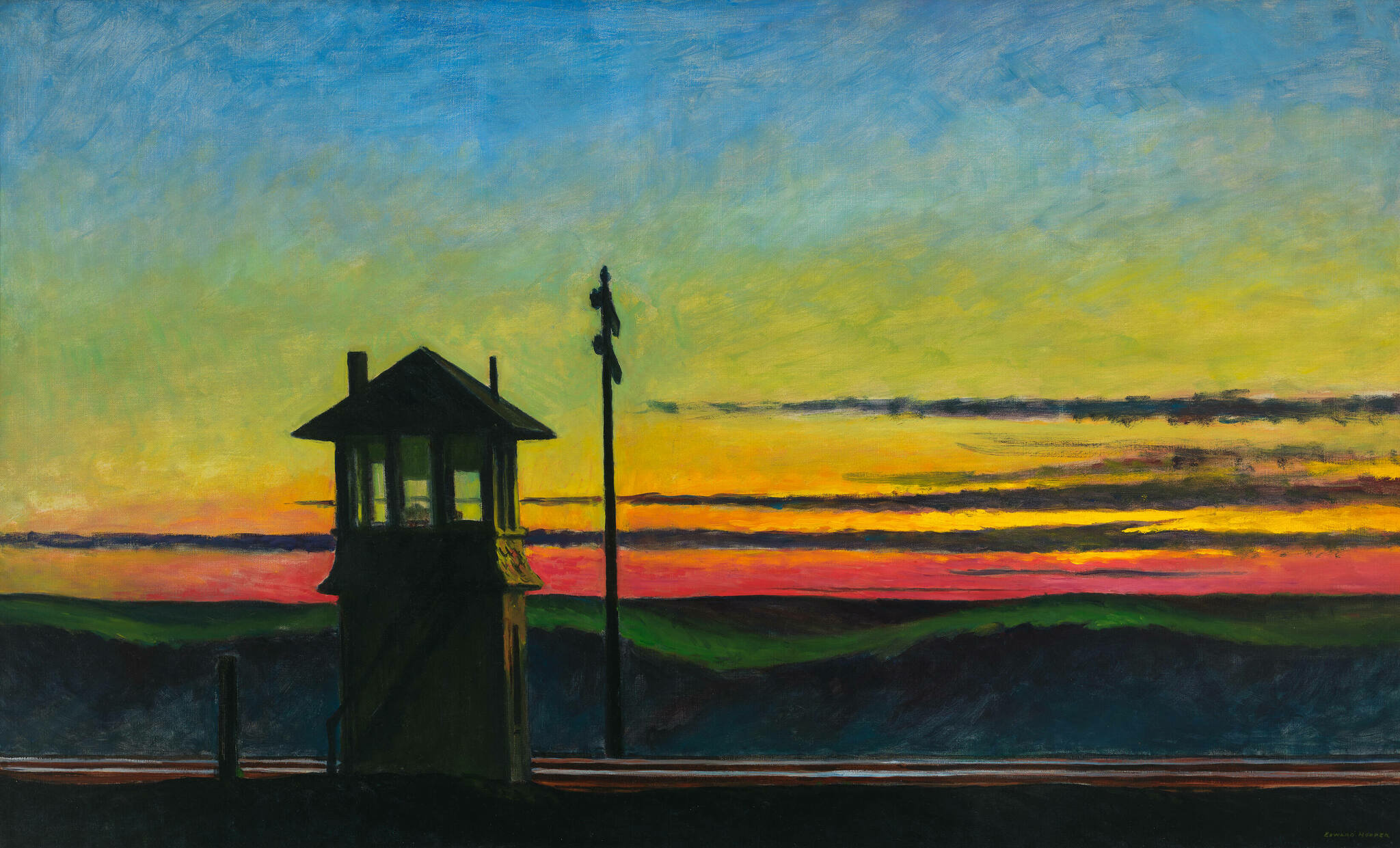 Edward Hopper - Railroad Sunset，1929 