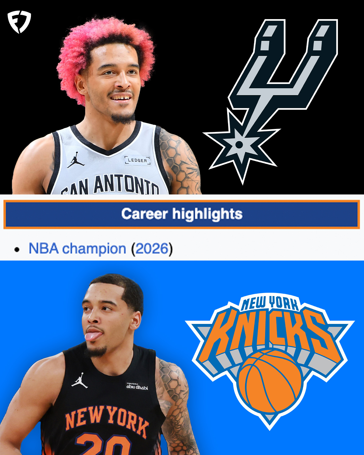 NBA 杰里米·索汉已经是NBA总冠军了！这才是人生赢家！本赛季他同时效力于马刺