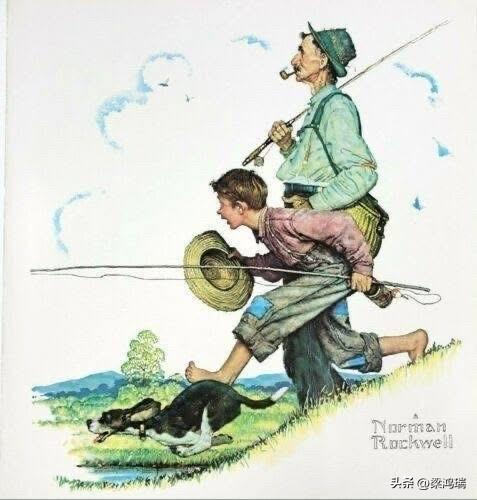 这幅画作是美国著名插画家诺曼·洛克威尔（Norman Rockwell）在194